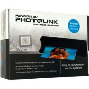 Pandigital Photolink One Touch Photo Scanner Transfer w/USB or SD Card #PANSCN01